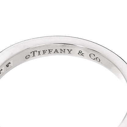 Tiffany Platinum Diamond .25ctw Half Circle Wedding Band Ring 46 3.75 4 of 6