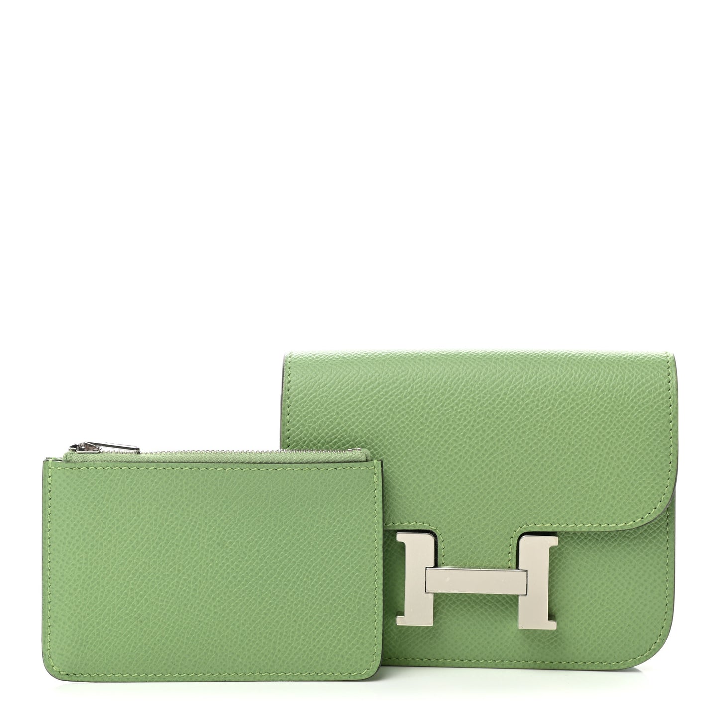 Epsom Constance Slim Wallet Vert Criquet
