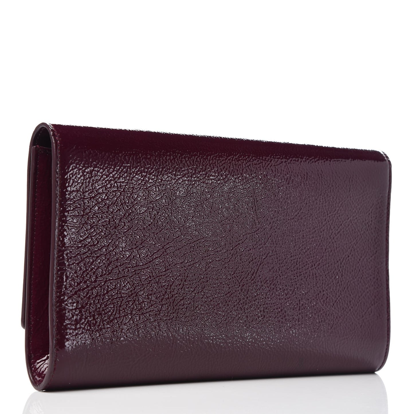 Textured Patent Monogram Large Belle De Jour Clutch Purple