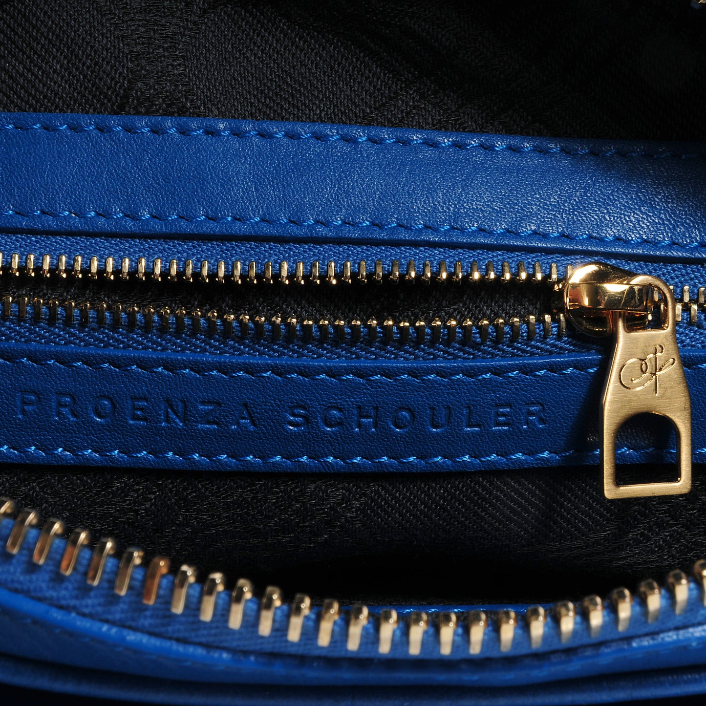 Calfskin Chain Strap Double Bag Peacock