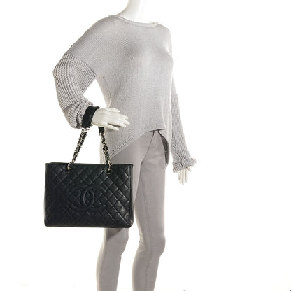 Chanel Caviar Quilted Grand Shopping Tote GST Black 2 of 8