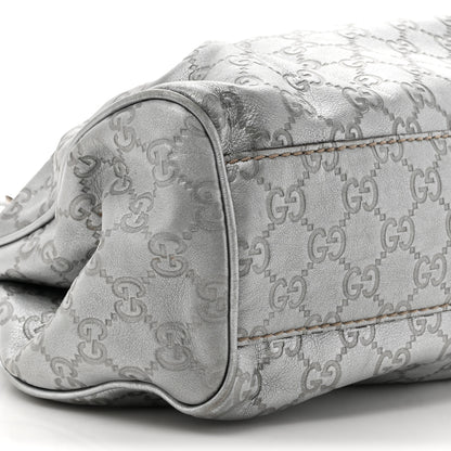 Gucci Metallic Guccissima Medium Sukey Tote Silver 10 of 18