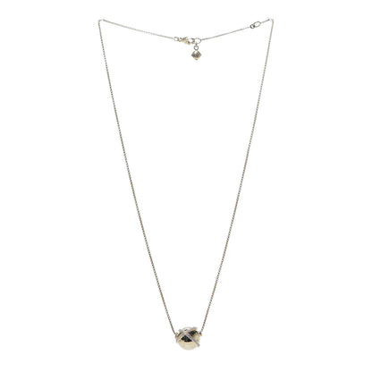 David Yurman 18K Yellow Gold Diamond 12mm Solari Pave Wrap Pendant Necklace 3 of 5