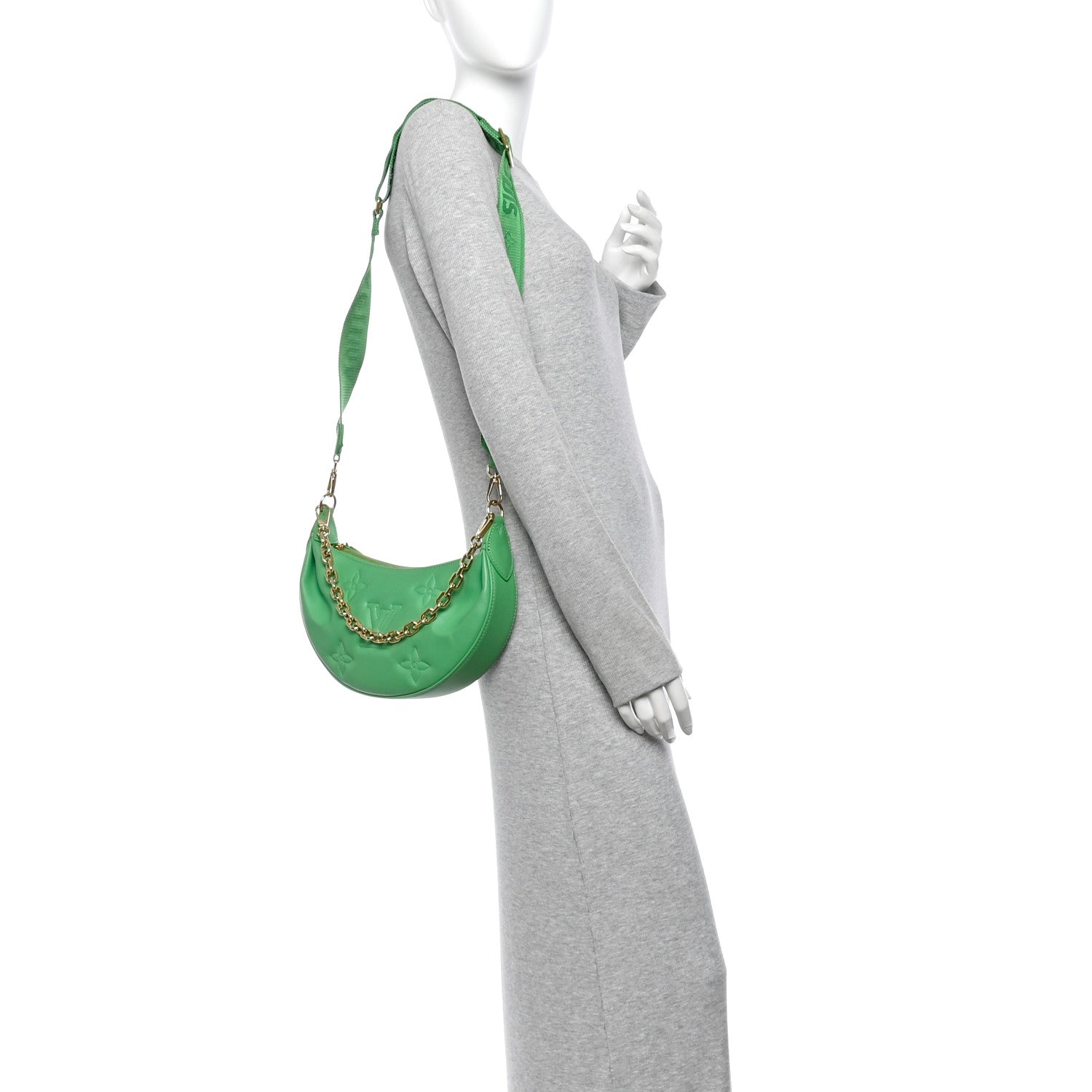 Louis Vuitton Calfskin Bubblegram Over The Moon Basilic 2 of 9