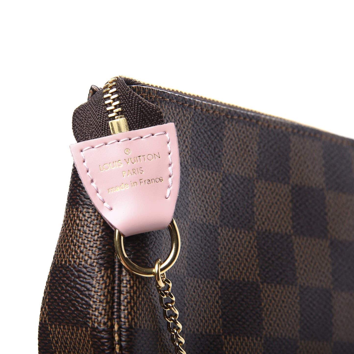 Damier Ebene 2020 Christmas Animation Big Wheel Mini Pochette Accessories Rose Ballerine