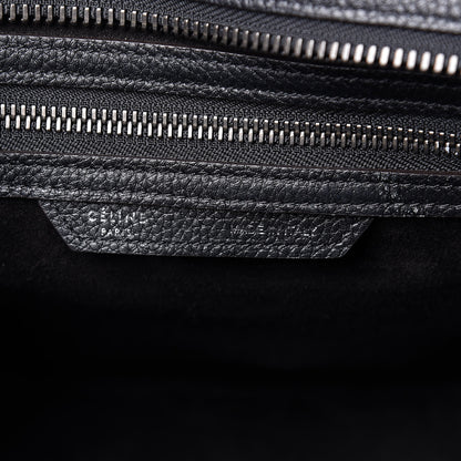 Celine Drummed Calfskin Micro Luggage Black 6 of 15