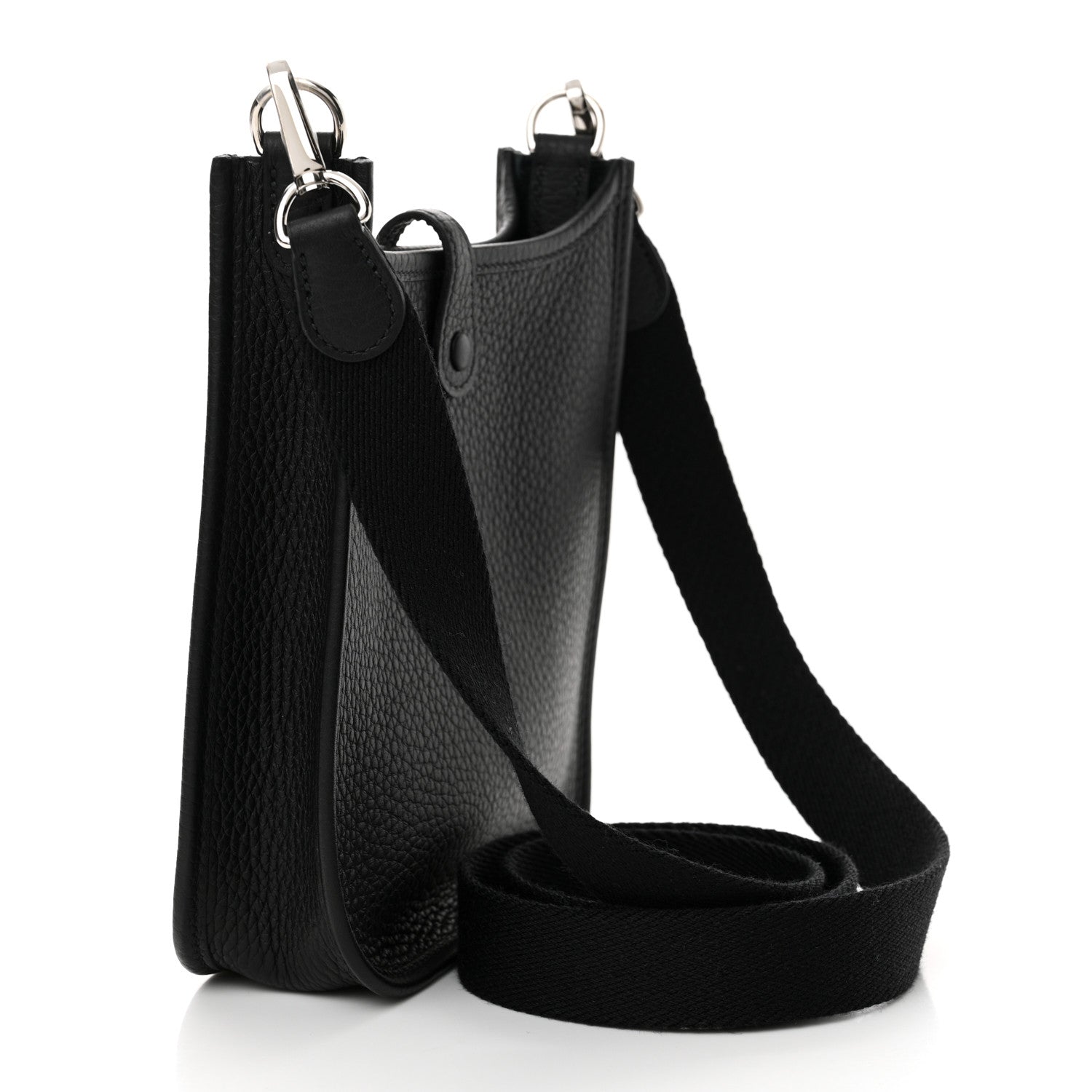Hermes Taurillon Clemence Evelyne TPM Black 3 of 10