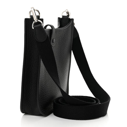 Hermes Taurillon Clemence Evelyne TPM Black 3 of 10