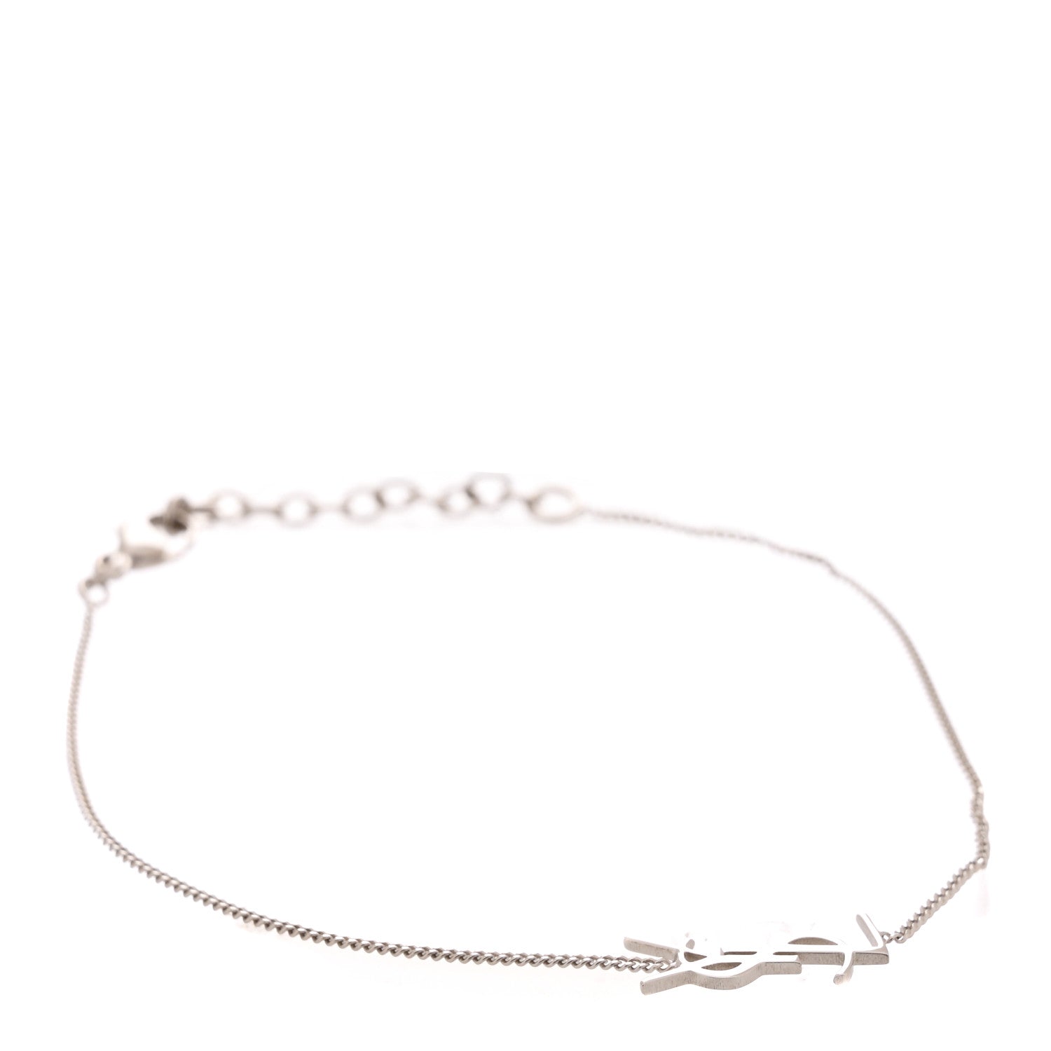 Saint Laurent Monogram Charm Bracelet Silver 1 of 3