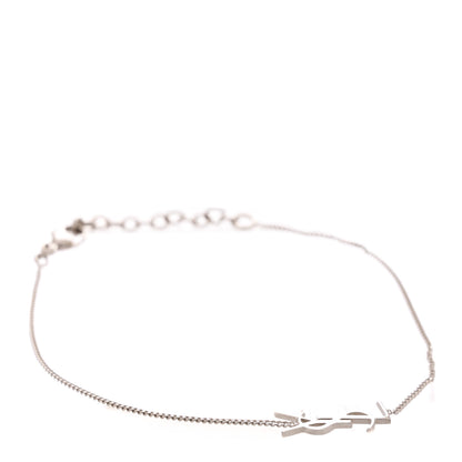 Saint Laurent Monogram Charm Bracelet Silver 1 of 3