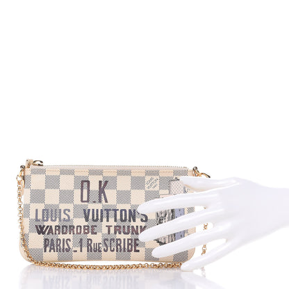 Louis Vuitton Damier Azur Trunk Pochette Milla MM 2 of 10