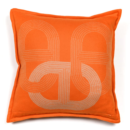 Hermes Merino Wool Circuit 24 Pillow Orange Sable 2 of 3