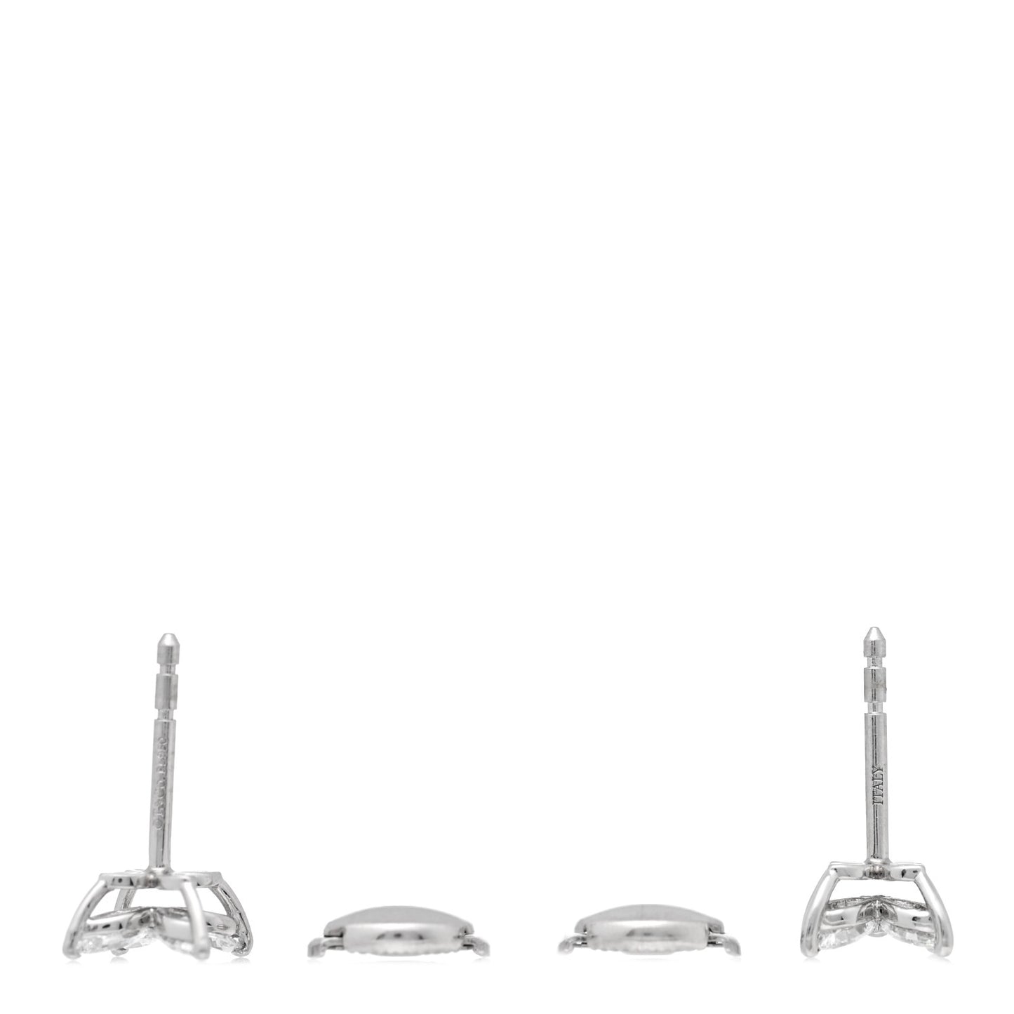 Platinum Diamond .64ct Small Victoria Earrings