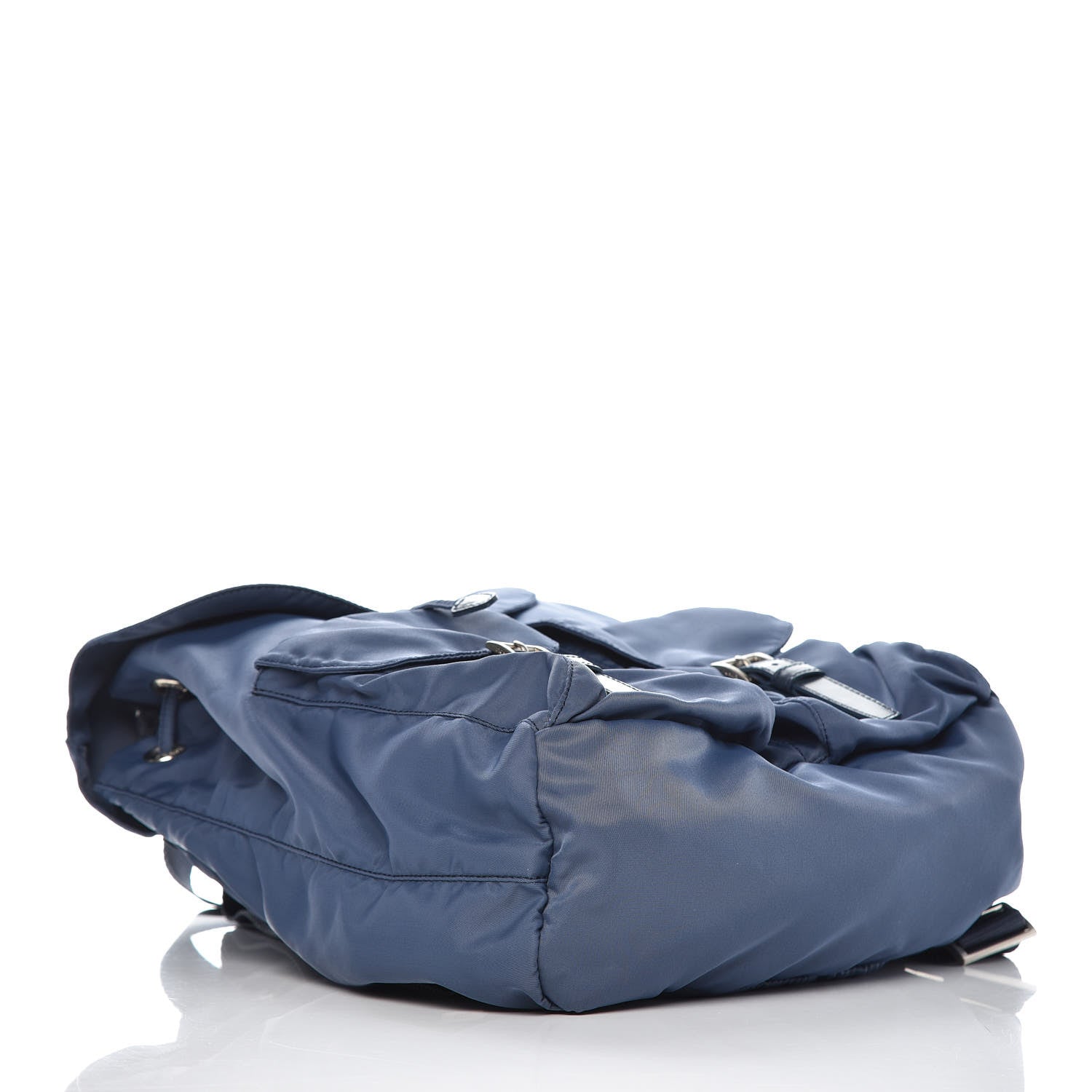 Prada Tessuto Nylon Vela Medium Backpack Blue 4 of 7
