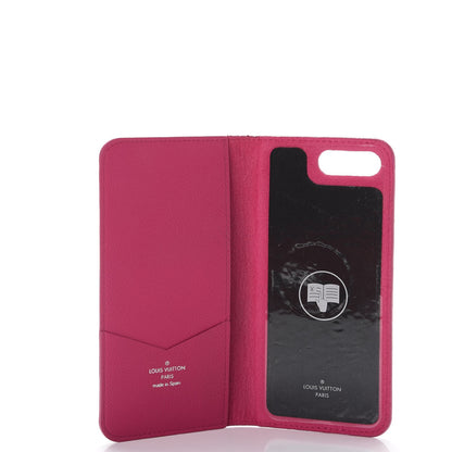 Louis Vuitton Monogram Cuir iPhone 7/8 Plus Folio Case Fuchsia 5 of 8