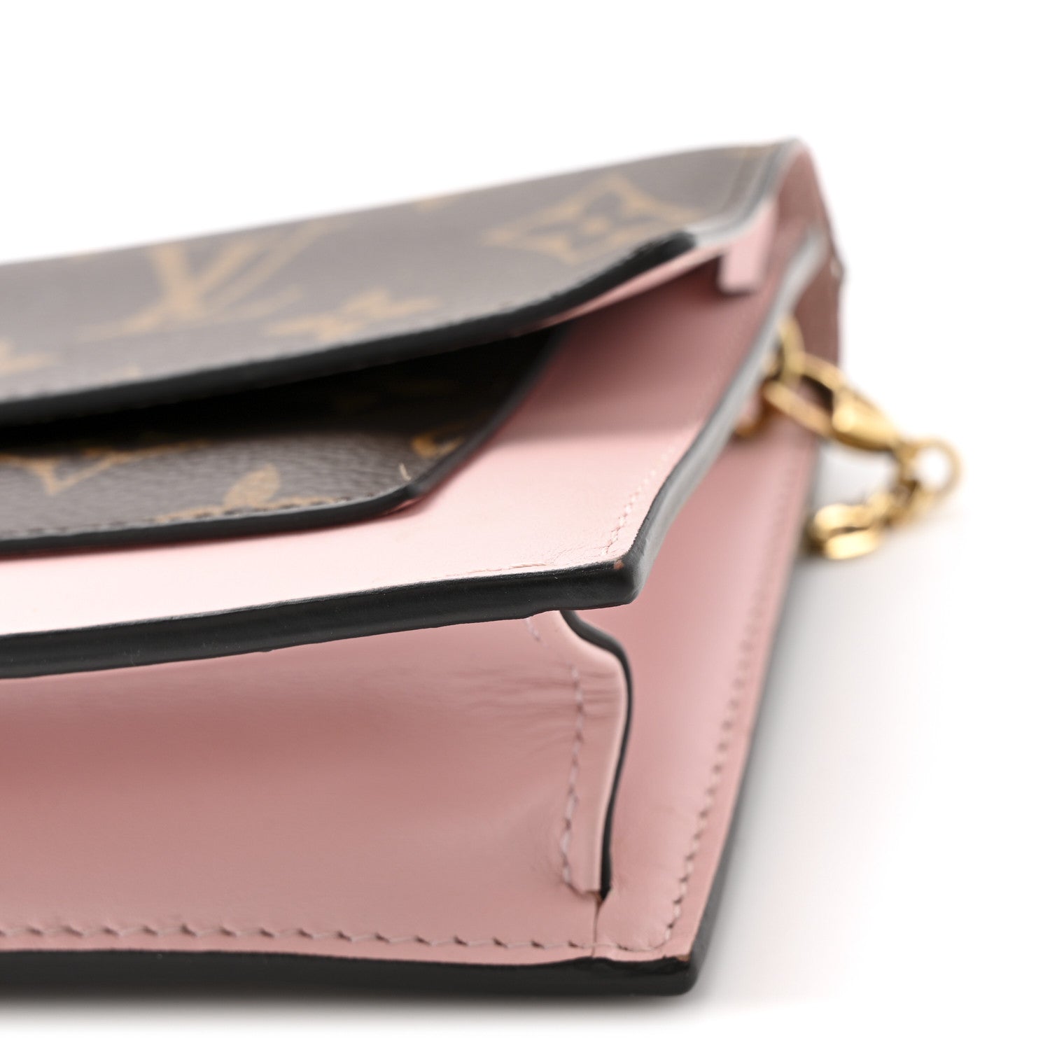 Louis Vuitton Monogram Flore Chain Wallet Rose Ballerine 12 of 17