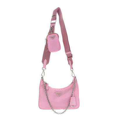 Prada Nylon Re-Edition 2005 Shoulder Bag Rosa 1 of 10