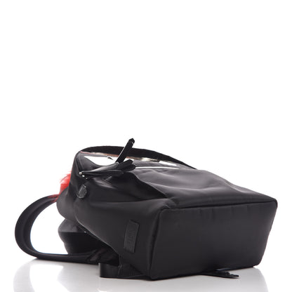 Fendi Nylon Vitello Dolce Elaphe Fox Fur Monster Eyes Backpack Black Natural Bordeaux Multicolor 4 of 8