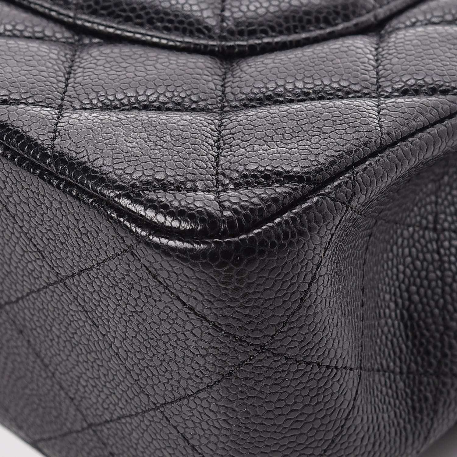 Chanel Caviar Quilted Jumbo Double Flap Black 15 of 19