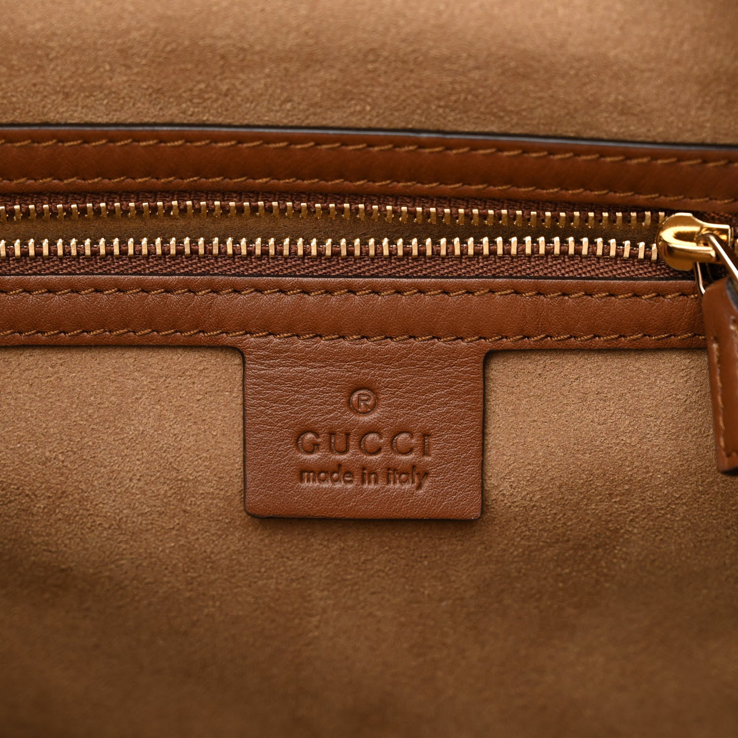 Gucci GG Supreme Monogram Large Linea A Hobo Light Brown 6 of 10