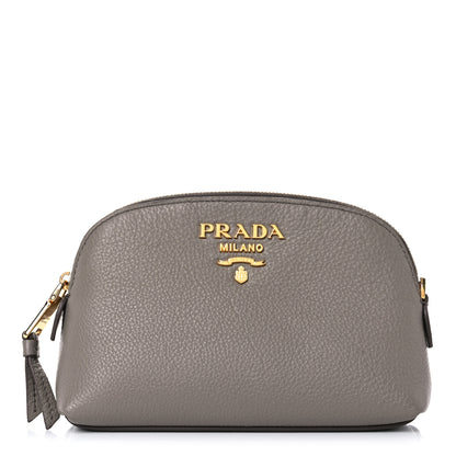 Prada Vitello Daino Cosmetic Pouch Argilla 1 of 8