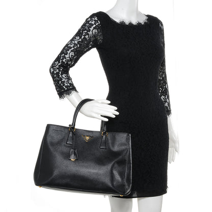 Prada Saffiano Lux Large Tote Nero Black 2 of 11