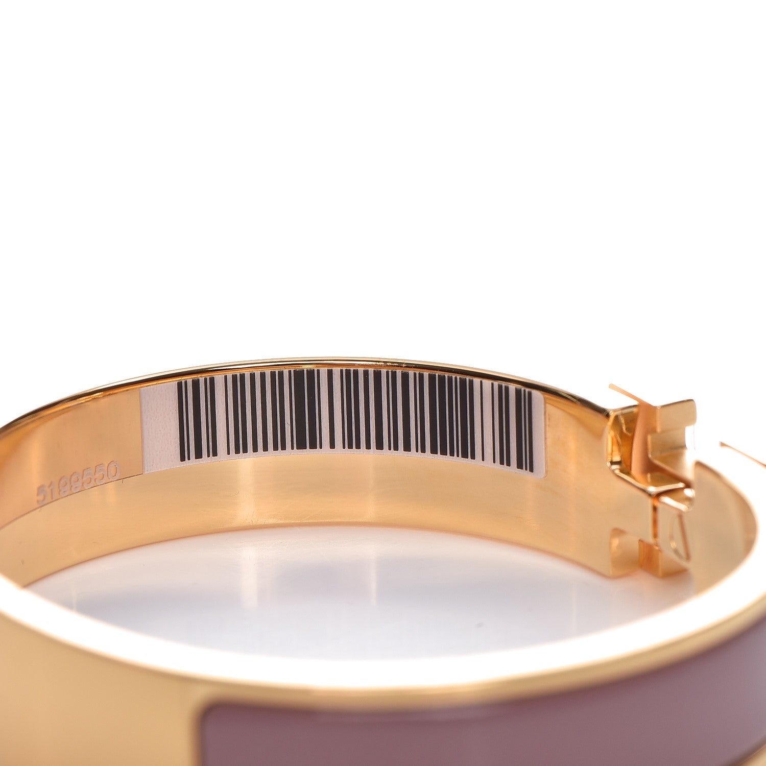 Hermes Enamel Narrow Clic Clac H Bracelet PM Bois De Rose 4 of 6
