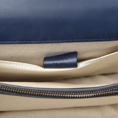 Gucci Moon Calfskin Bamboo Web Medium Dionysus Top Handle Bag Blue Emerald Hibiscus Red 7 of 13
