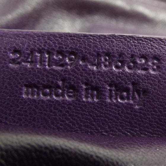 Saint Laurent Leather Sac New Rive Gauche Tote Purple 9 of 10