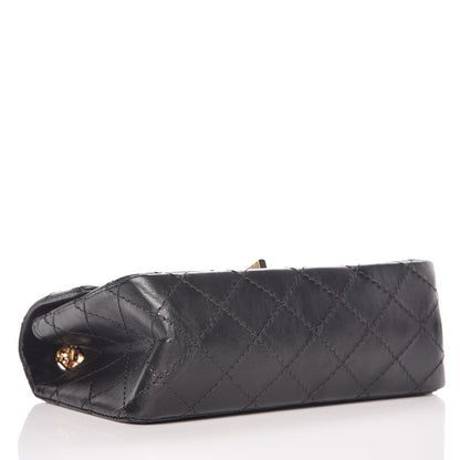 Chanel Aged Calfskin Quilted 2.55 Reissue Mini Flap Black 1 of 17