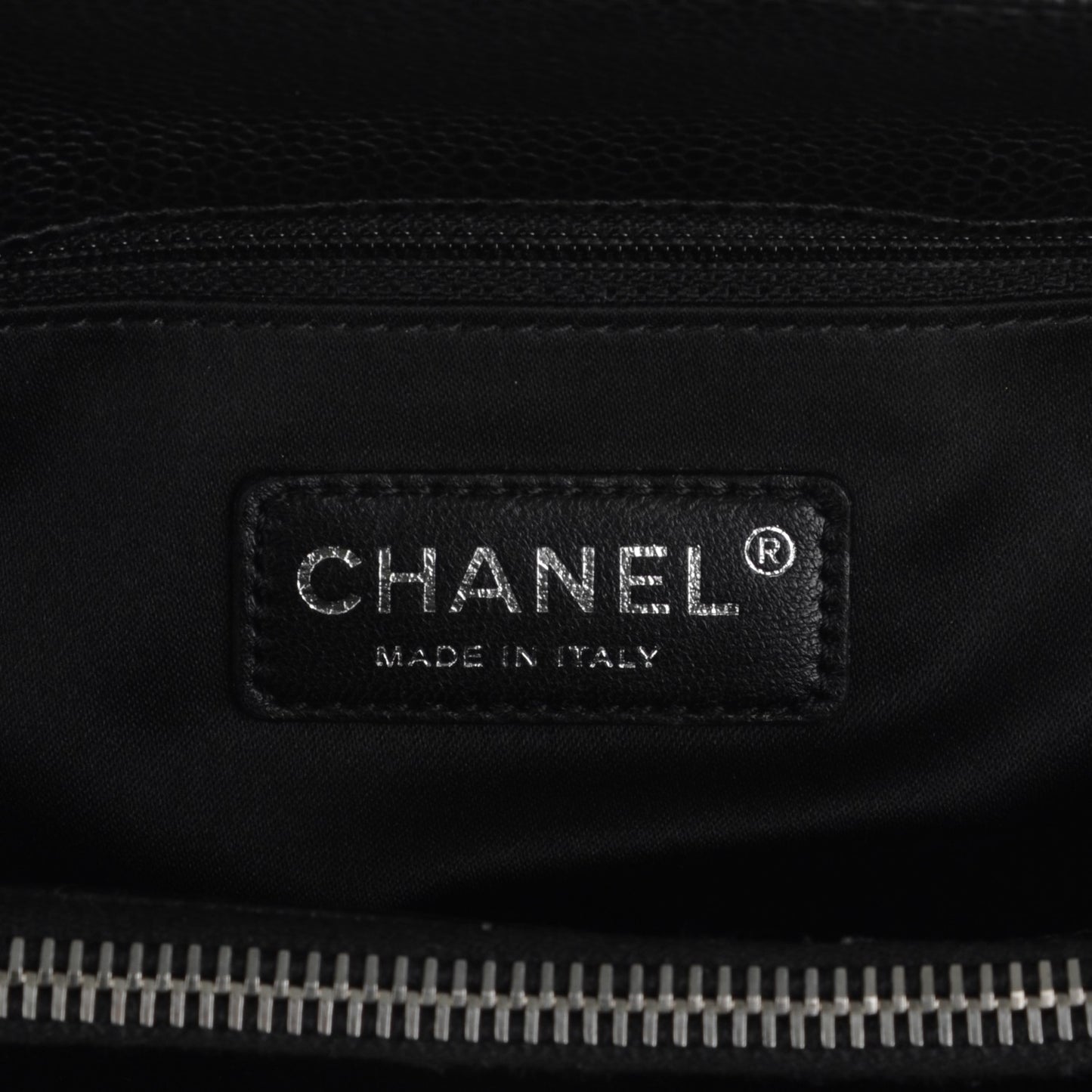 Caviar Quilted Grand Shopping Tote GST Black