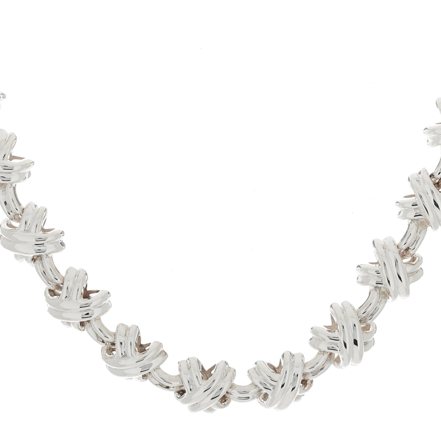 Sterling Silver Signature X Necklace