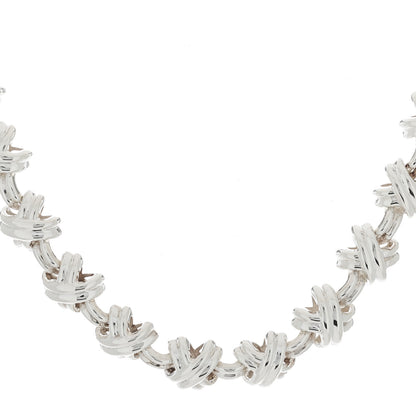 Tiffany Sterling Silver Signature X Necklace 1 of 4