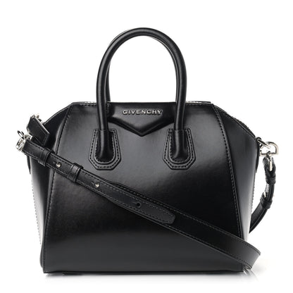 Givenchy Shiny Lord Calfskin Mini Antigona Black 1 of 12