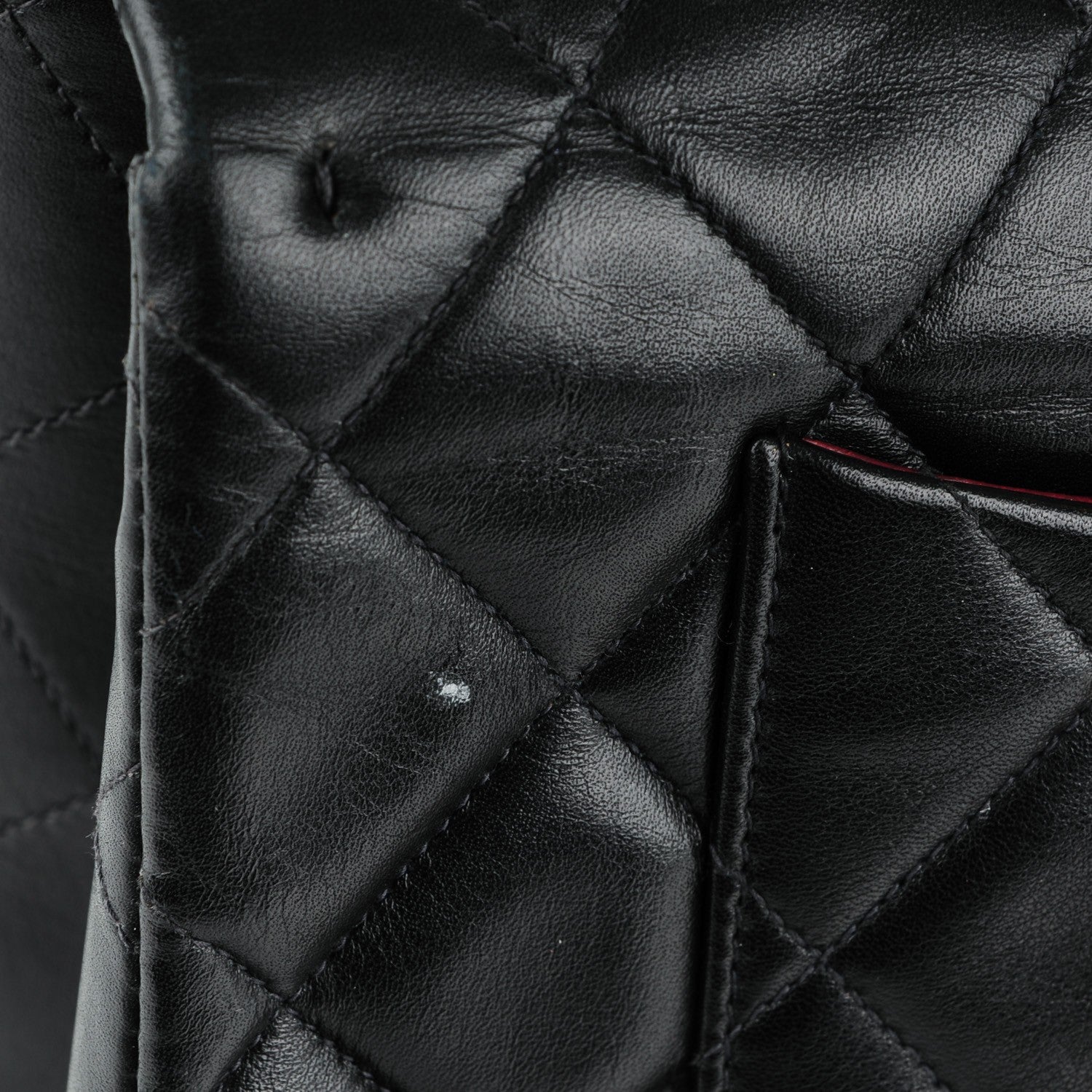 Chanel Lambskin Quilted XL Jumbo Single Flap Black 7 of 10