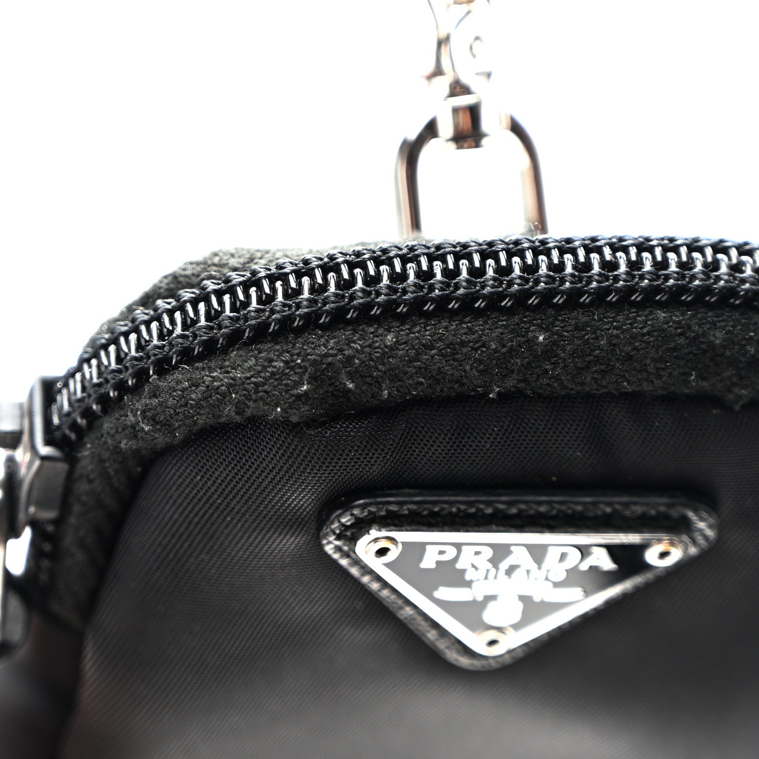 Prada Re-Nylon Saffiano Mini Re-Edition 2005 Camera Bag Black 8 of 11
