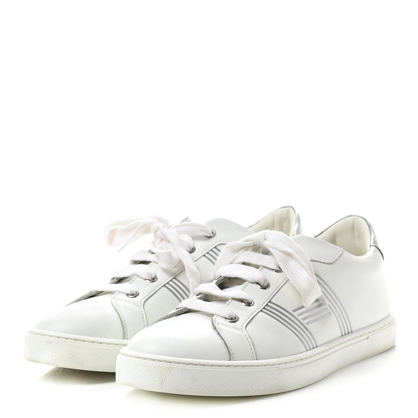 Nappa Womens Avantage Sneakers 40 White Argent