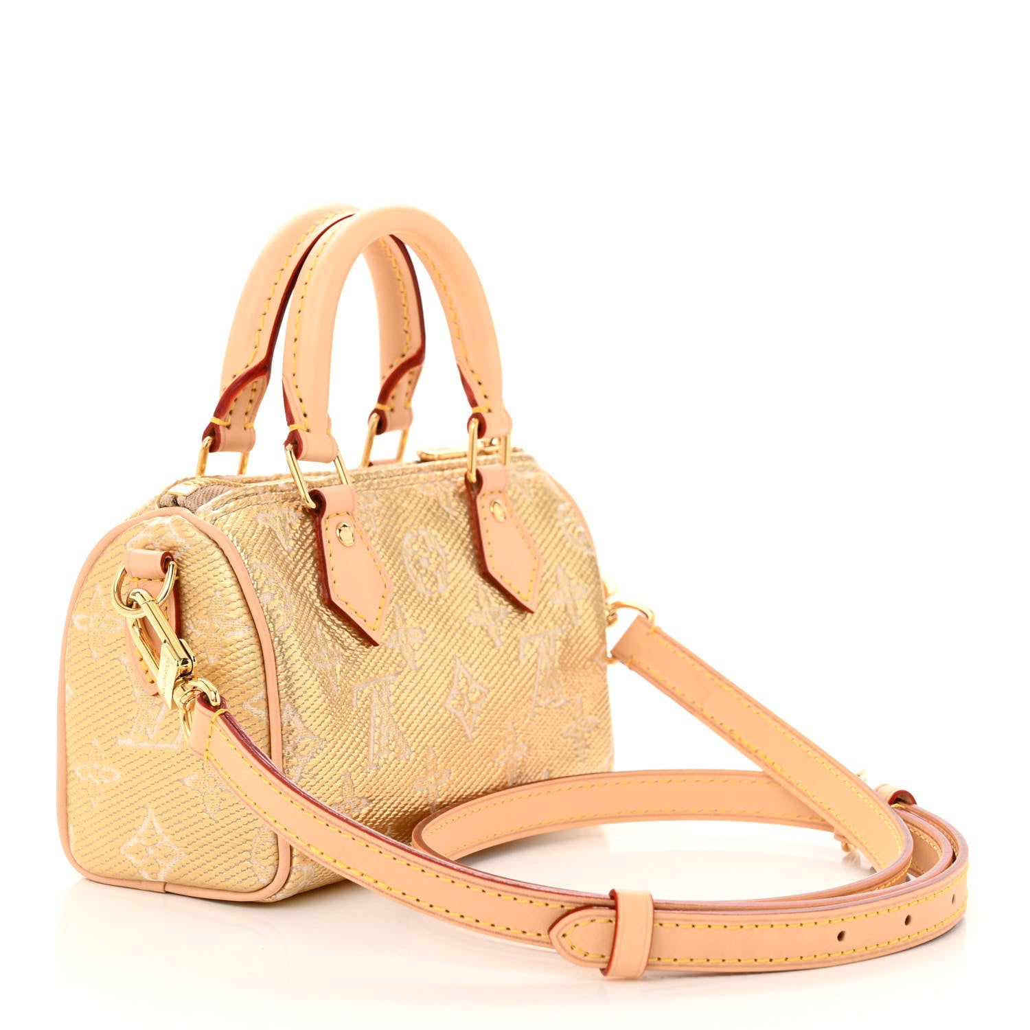 Louis Vuitton Monoglam Nano Speedy Beige 3 of 10