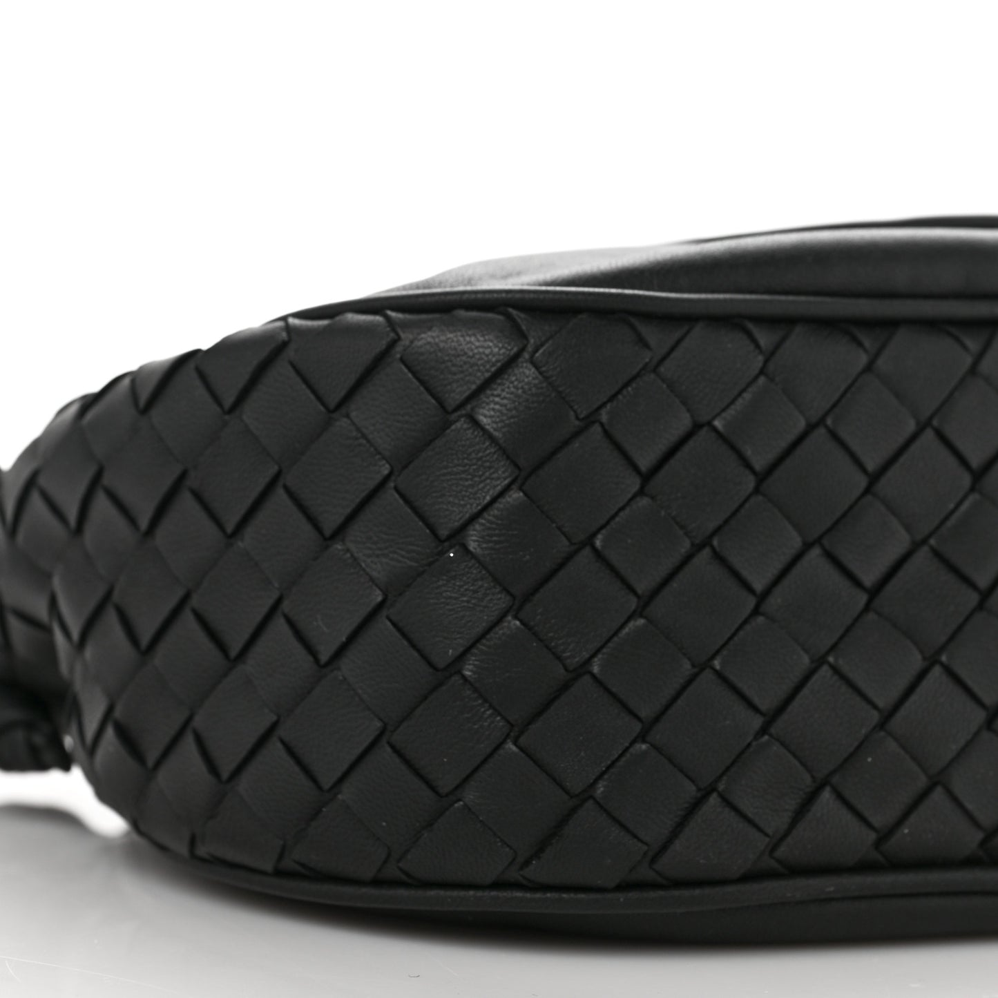 Nappa Intrecciato Small Nodini Flap Crossbody Black