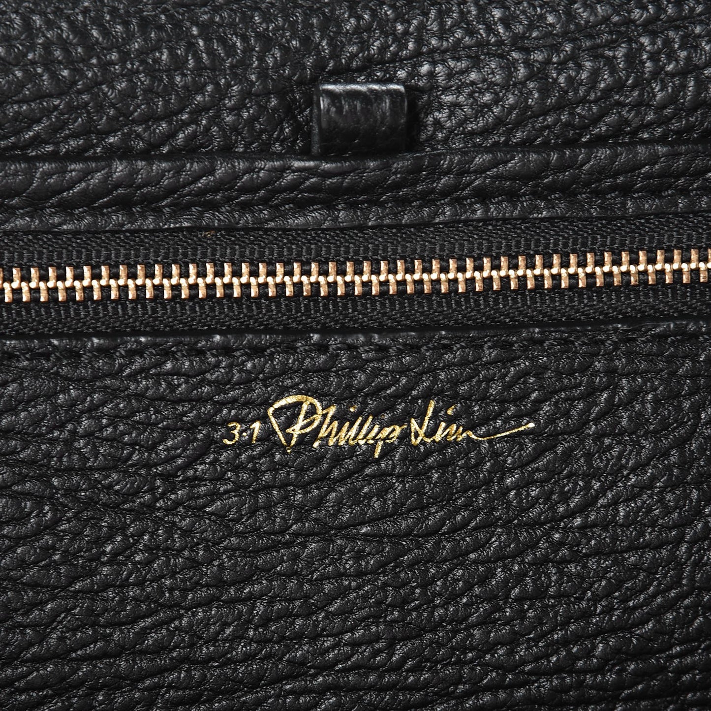 3.1 Textured Calfskin Medium Pashli Satchel Black