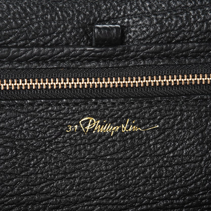 3.1 Phillip Lim 3.1 Textured Calfskin Medium Pashli Satchel Black 6 of 7