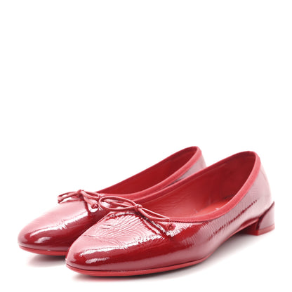 Christian Louboutin Patent Sweetie Jane Ballerina Flats 36.5 Loubi 4 of 9