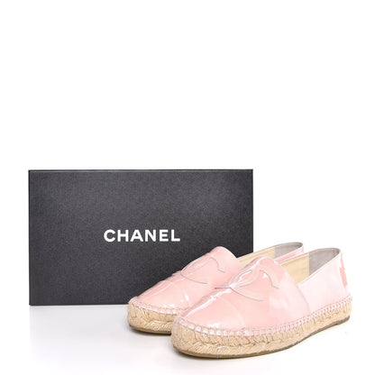 Chanel Patent CC Espadrilles 38 Pink 10 of 10