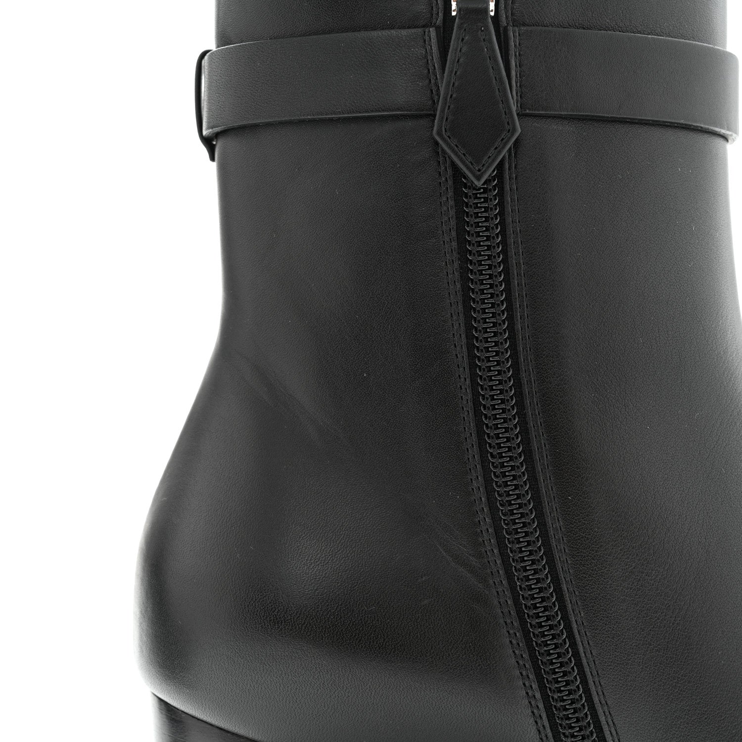 Hermes Calfskin Saint Germain Ankle Boots 36.5 Black 10 of 11