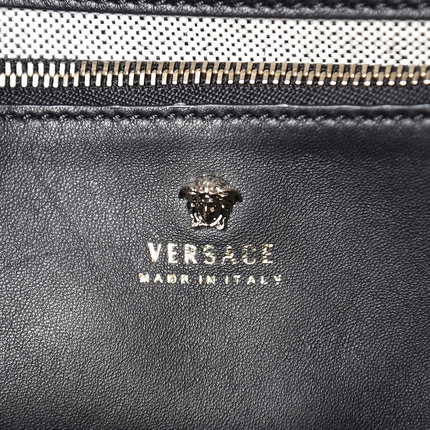 Calfskin Floral Appliques Medium Palazzo Empire Bag Black
