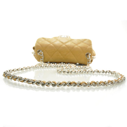 Chanel Lambskin Chain Around Medium Messenger Bag Dark Beige 5 of 8