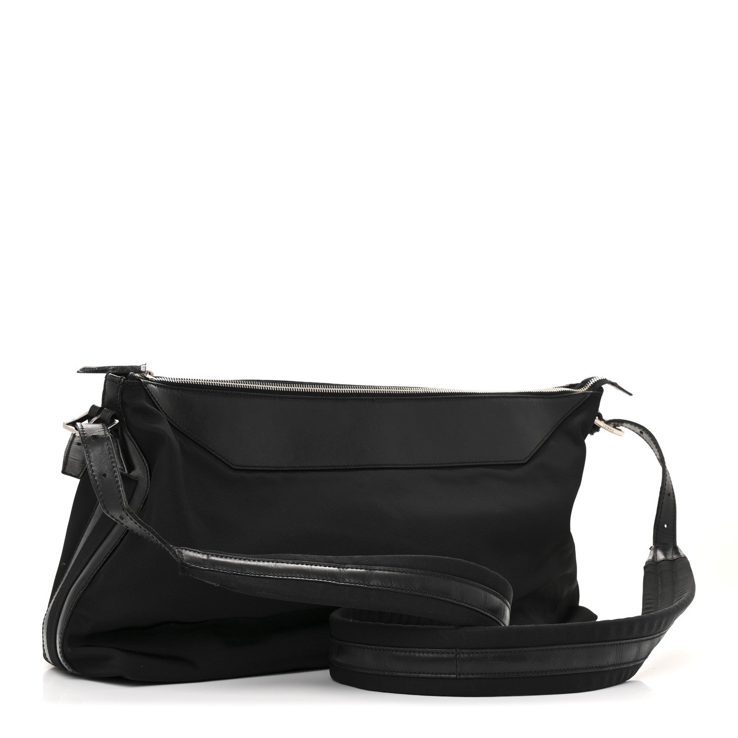 Gucci Nylon Calfskin Large Messenger Bag Black 4 of 27
