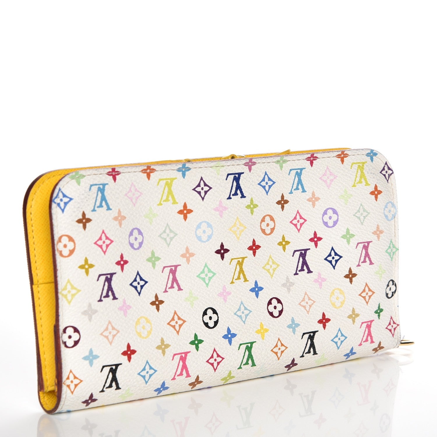 Louis Vuitton Monogram Multicolor Insolite Wallet White Citron 3 of 9