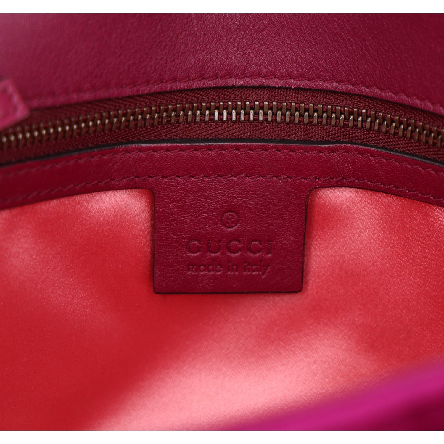 Gucci Velvet Matelasse Medium GG Marmont Shoulder Bag Fuchsia Violet Cyclamen 6 of 11
