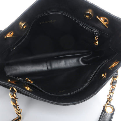 Chanel Lambskin Quilted Shoulder Bag Black 5 of 9